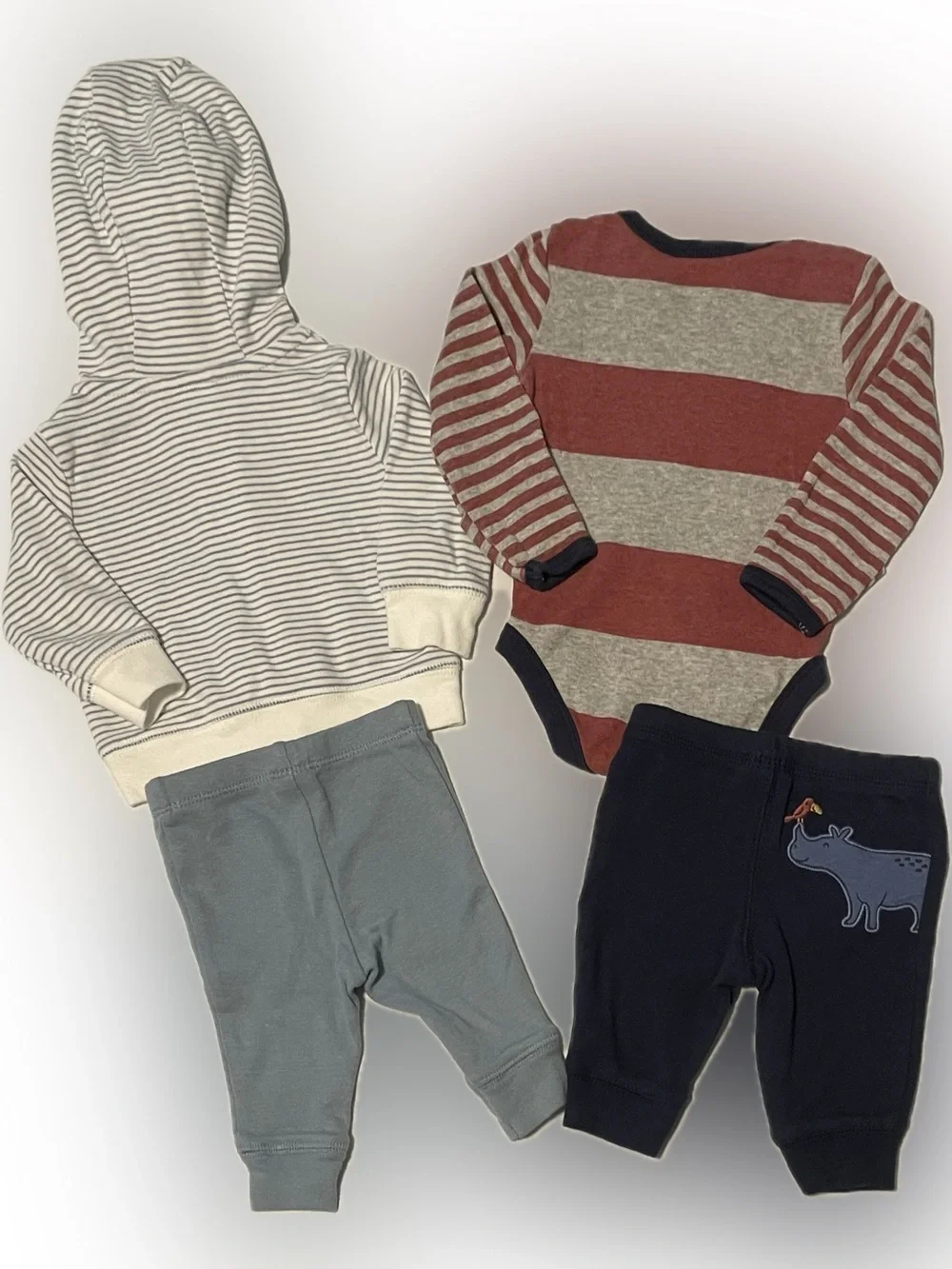4 pc Carters NB pant sets